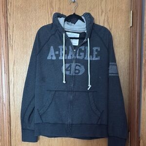 Men’s American Eagle Gray Hoodie size large (full zip)